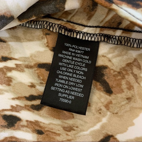 Worthington Animal Print Top - Picture 4 of 6